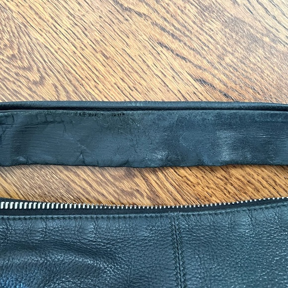 Black leather Gucci slouchy bamboo jungle hobo with tassel - Picture 11 of 14